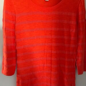 Banana Republic Orange Striped Sweater